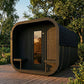 SaunaLife Model CL12GCPB Cube Luxury Series Outdoor Home Sauna Suite Kit, DIY, Paint Included, Up to 8 Persons