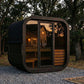 SaunaLife Model CL5GB Cube Luxury Series Outdoor Home Sauna Kit, DIY, Paint Included, Up to 4 Persons