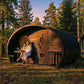 SaunaLife Model G11B Garden Series Outdoor Home Sauna Suite Kit, DIY, Paint Included, Up to 8 Persons