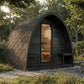 SaunaLife Model G3B Garden Series Outdoor Home Sauna Kit, DIY, Paint Included, Up to 6 Persons