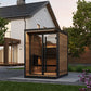 SaunaLife GL4 Outdoor Sauna Kit Garden Luxury-Series Outdoor DIY Sauna Kit, Thermo-Spruce, up to 4 Persons