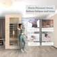 Thermora Premium 1-Person Indoor Low EMF FAR Infrared Heat Hemlock Wood Personal Home Spa Sauna
