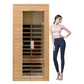 Thermora Premium 1-Person Indoor Low EMF FAR Infrared Heat Hemlock Wood Personal Home Spa Sauna