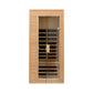 Thermora Premium 1-Person Indoor Low EMF FAR Infrared Heat Hemlock Wood Personal Home Spa Sauna
