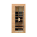 Thermora Premium 1-Person Indoor Low EMF FAR Infrared Heat Hemlock Wood Personal Home Spa Sauna
