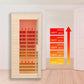 Thermora Premium 1-Person Indoor Low EMF FAR Infrared Heat Hemlock Wood Personal Home Spa Sauna