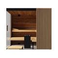 ThermaSol Aalto 4-Person Indoor Semi Panoramic Glass Sauna Cabin