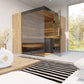 ThermaSol Aalto 4-Person Indoor Semi Panoramic Glass Sauna Cabin