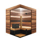 ThermaSol Astra 4-Person Indoor Semi Panoramic Glass Sauna Cabin