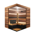 ThermaSol Astra 4-Person Indoor Semi Panoramic Glass Sauna Cabin