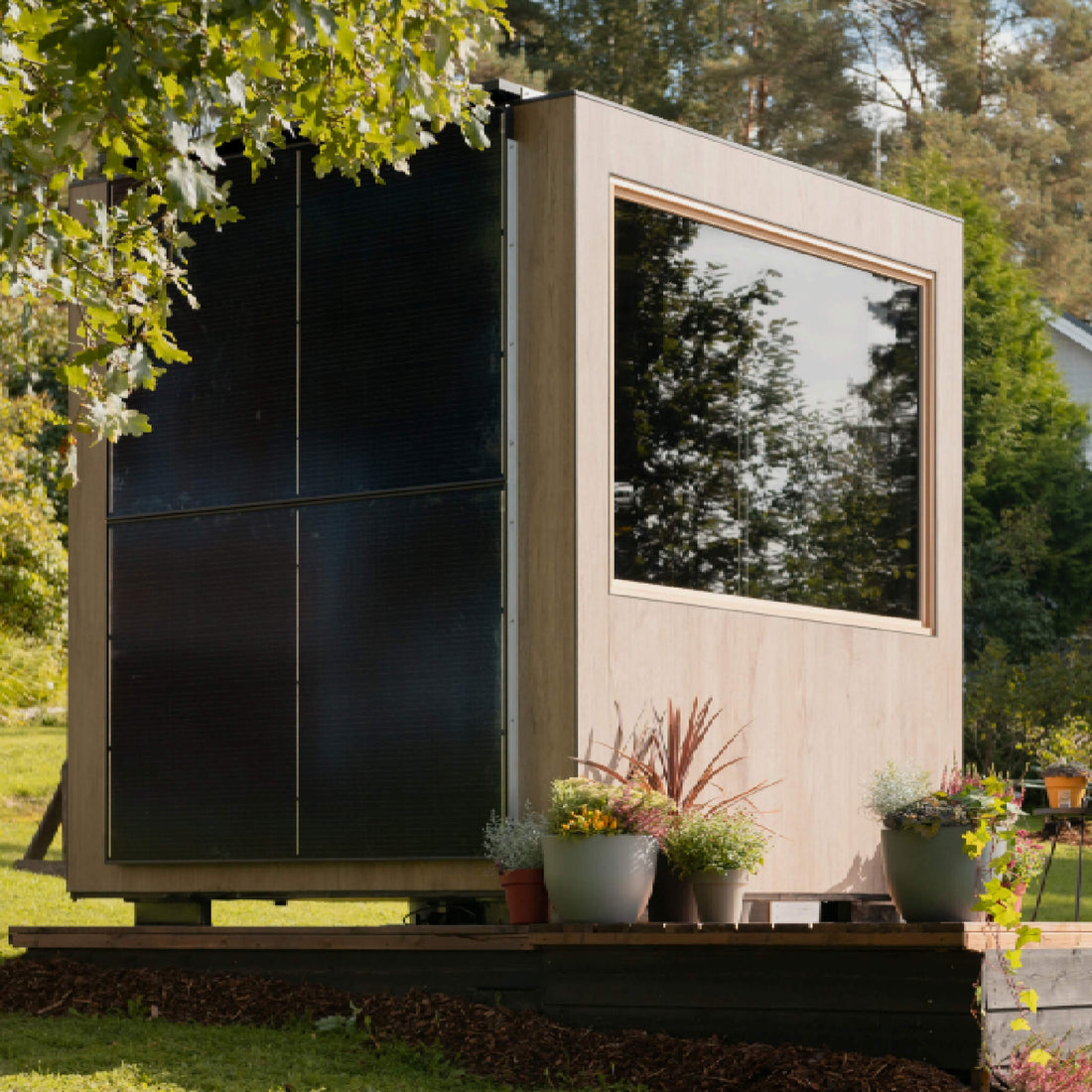 ThermaSol Solaris Fully-Assembled Outdoor Solar Powered Sauna Cabin