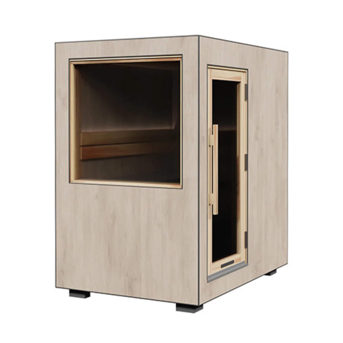 ThermaSol Solaris Fully-Assembled Outdoor Solar Powered Sauna Cabin