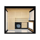 ThermaSol Vue 4-Person Outdoor Mirrored Glass Sauna