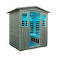Thermora Eterna 4-Person Full-Spectrum Low EMF Carbonized Composite Infrared Sauna Room