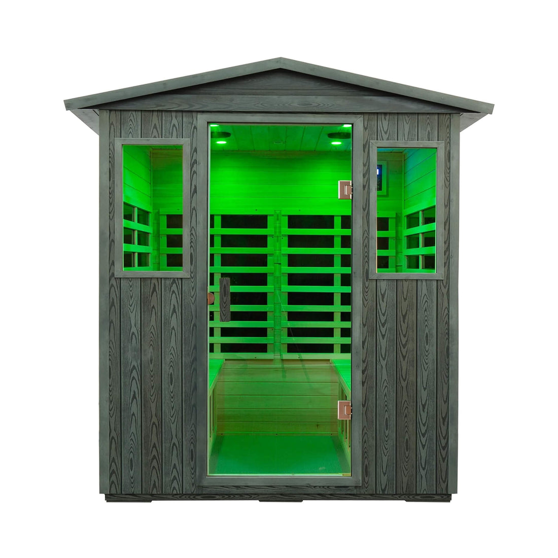 Thermora Eterna 4-Person Full-Spectrum Low EMF Carbonized Composite Infrared Sauna Room With Bluetooth Speakers (SAK70182)