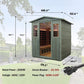 Thermora Eterna 4-Person Full-Spectrum Low EMF Carbonized Composite Infrared Sauna Room