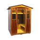 Thermora Kairo 4-Person Outdoor Infrared Hemlock Sauna With Tempered Glass Door (SAK82140)