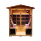 Thermora Kairo 4-Person Outdoor Infrared Hemlock Sauna With Tempered Glass Door (SAK82140)