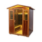 Thermora Kairo 4-Person Outdoor Infrared Hemlock Sauna With Tempered Glass Door (SAK82140)