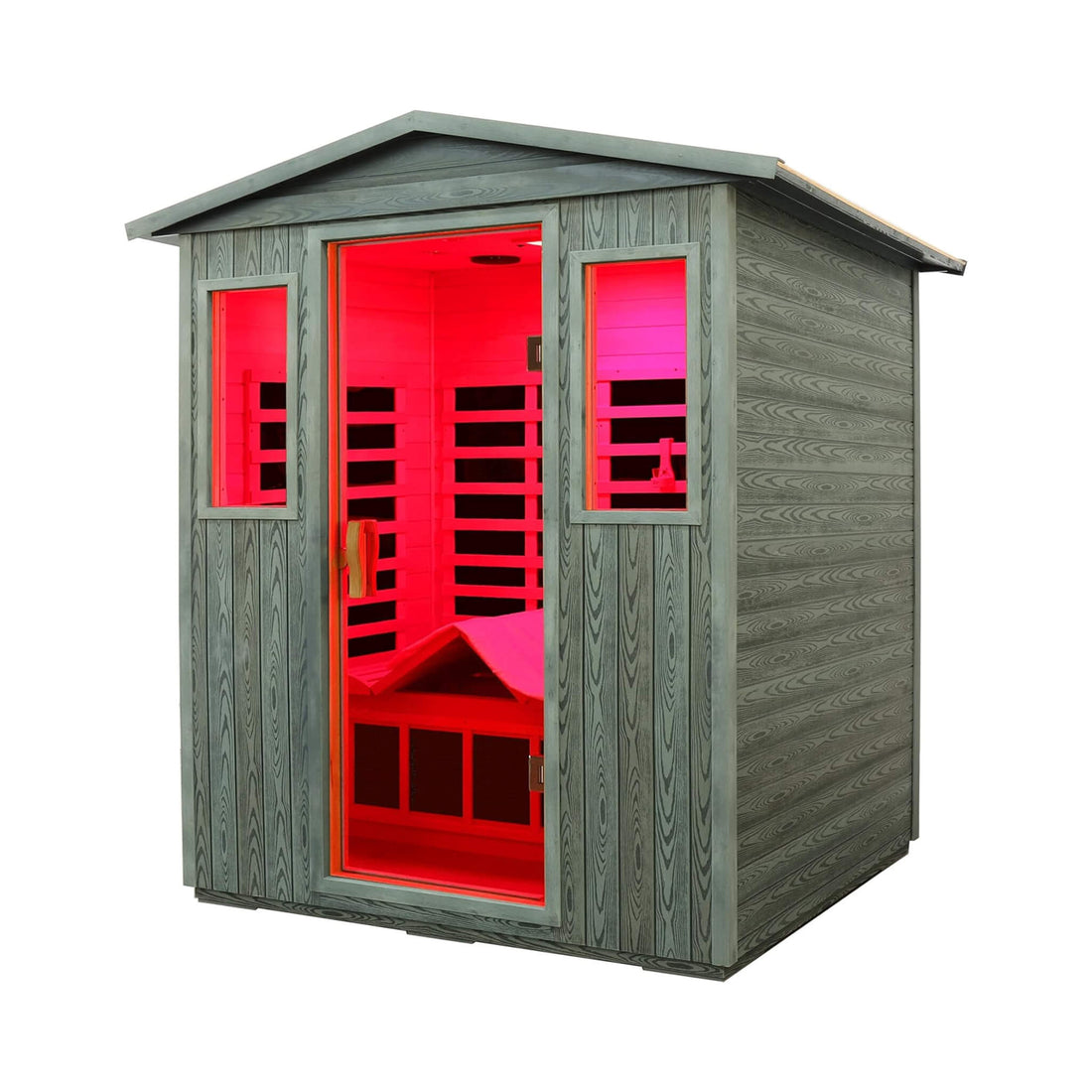 Thermora Nivea 3-Person Full-Spectrum Low EMF Carbonized Composite Infrared Sauna Room With Bluetooth Speakers (SAK85120)