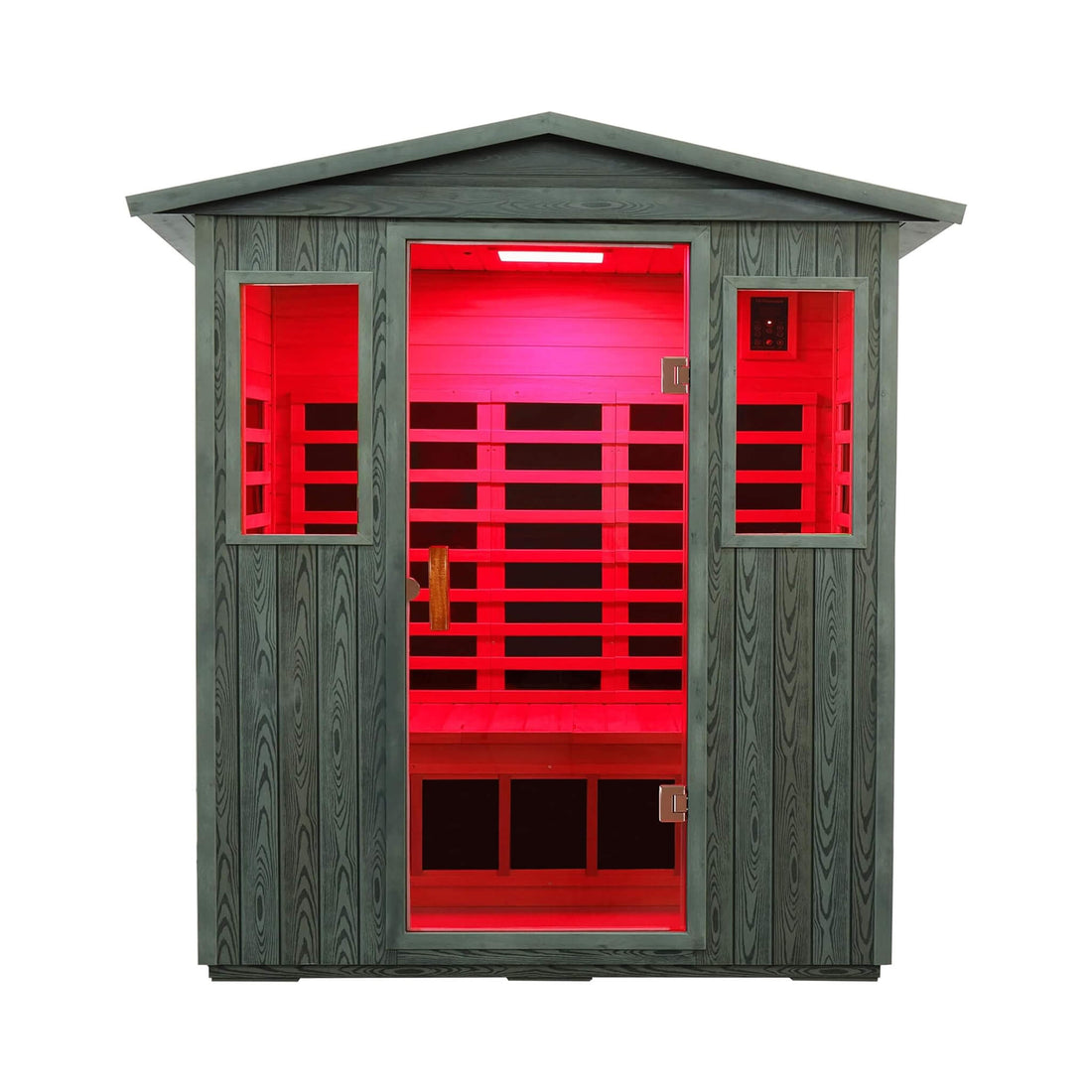 Thermora Nivea 3-Person Full-Spectrum Low EMF Carbonized Composite Infrared Sauna Room With Bluetooth Speakers (SAK85120)