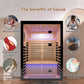 Thermora Luxury 2-Person Canadian Hemlock Wood Far Infrared Home Sauna