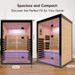 Thermora Luxury 2-Person Canadian Hemlock Wood Far Infrared Home Sauna