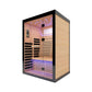 Thermora Luxury 2-Person Canadian Hemlock Wood Far Infrared Home Sauna