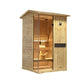 Thermora Arctic Premium 2-Person Outdoor Wooden Steam Sauna Room With Smart Control Panel And Bluetooth Audio