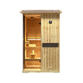 Thermora Arctic Premium 2-Person Outdoor Wooden Steam Sauna Room With Smart Control Panel And Bluetooth Audio