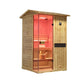 Thermora Arctic Premium 2-Person Outdoor Wooden Steam Sauna Room With Smart Control Panel And Bluetooth Audio