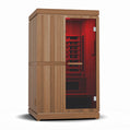 Finnmark FD-4 Trinity Infra-2-Person Home Sauna with Infrared & Traditional Heater 48"W x 48"D x 83"H
