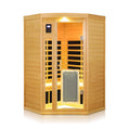 Thermora Premium 2-Person Corner Space Infrared Wooden Sauna Room